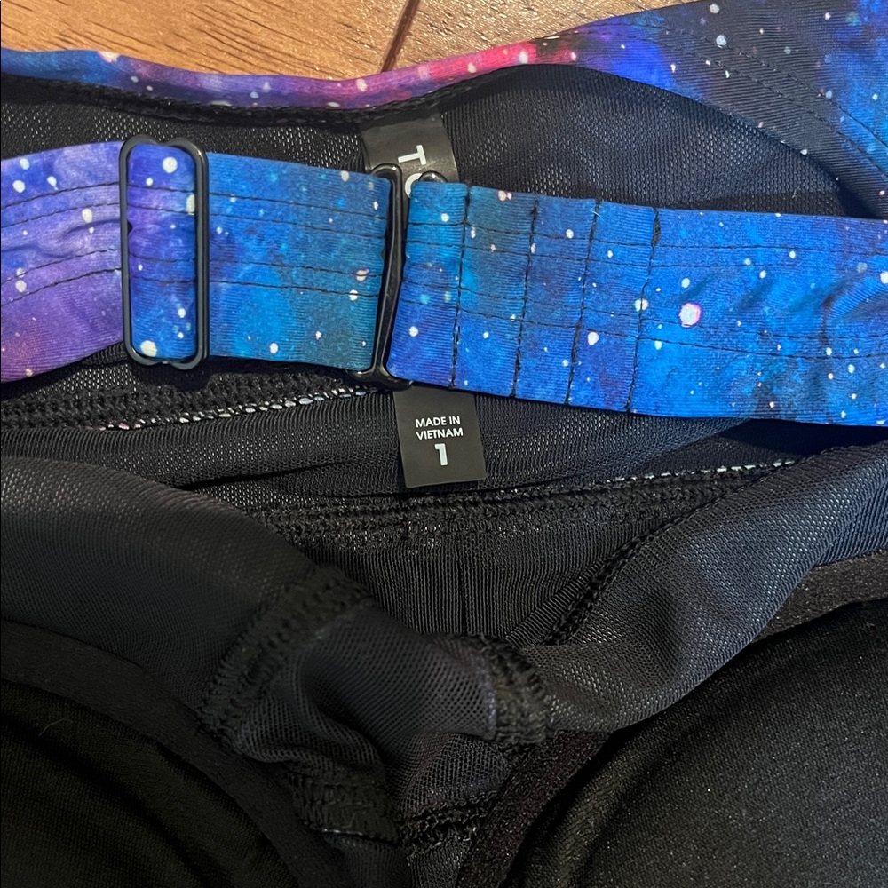 Torrid Vixen Galaxy Print One-Piece Swimsuit - Blue/Purple- no straps - Picture 4 of 7